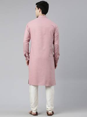 Old Rose Angrakha Kurta Set 5