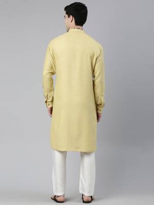 Yellow Angrakha Kurta Set 5