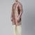 Grey Art Nouveou Floral Printed Kurta