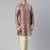 Grey Art Nouveou Floral Printed Kurta