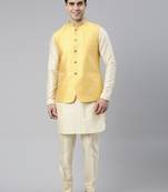 Banarsi Brocade Jacket With Kurta Set