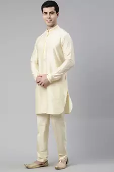 Banarsi Brocade Jacket With Kurta Set