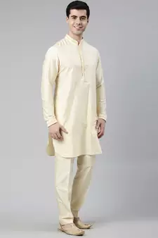 Banarsi Brocade Jacket With Kurta Set