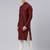 Maroon Jacquard Bandi With Maroon Kurta