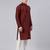 Maroon Jacquard Bandi With Maroon Kurta