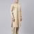 Gold Diamond Booti Front Open Kurta Set