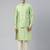 Mint Green Banarsi Jacquard Jacket And Kurta Set