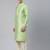 Mint Green Banarsi Jacquard Jacket And Kurta Set
