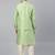 Mint Green Banarsi Jacquard Jacket And Kurta Set