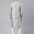 Grey Chanderi Booti Jacket With Kurta Set
