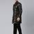Gold Black Jacquard Indo Kurta Set