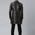 Gold Black Jacquard Indo Kurta Set