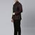 Maroon Black Shimmer Bandhgala Set
