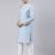 Powder Blue Jacquard Achkan