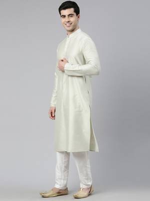 Pistachio Embrioderied  Indowestern With Kutra 3