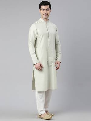 Pistachio Embrioderied  Indowestern With Kutra 4