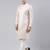 Peach Jacquard Achkan