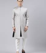 Silky Silver Classic Indo Western