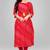 Livuniq's Premium Red Rayon Printed Kurti for Women: Elevate Your Style Game!