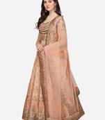 SOFT SILK DIGITAL PRINT SEMI STITCHED LEHENGA