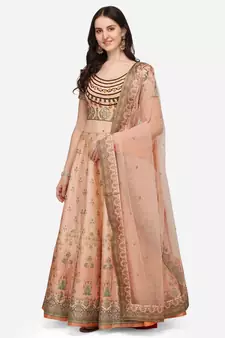 SOFT SILK DIGITAL PRINT SEMI STITCHED LEHENGA