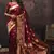 Maroon Silk Designer  Party Wear Sarees