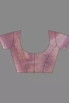 Rani Pink Katan Silk Handwoven Saree With Zari Woven Floral And Damask Motifs