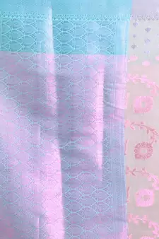 Cream Cotton Blend Handwoven Saree With Zari Woven Nakshi And Texture Patterns