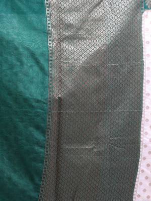 White Dupion Silk Handwoven Saree With Zari Woven Ethnic Buttas And Texture Patterns 5