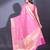 Pink Cotton Blend Handwoven Saree With Zari Woven Floral And Damask Patterns