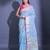 Sky Blue Cotton Blend Handwoven Saree With Zari Woven Floral And Damask Patterns