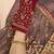 Wine Embroidered Georgette Salwar Up To 42" Size