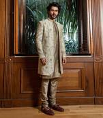 Embroidered Long Bandhgala With Kurta Set
