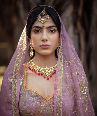 Pink Chanderi Lehenga 2