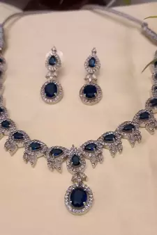 Blue necklace-sets