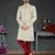 Off white Jacquard embroidered Sherwani