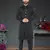 Black Sartin embroidered Sherwani
