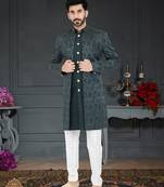 GREN Jacquard embroidered Sherwani