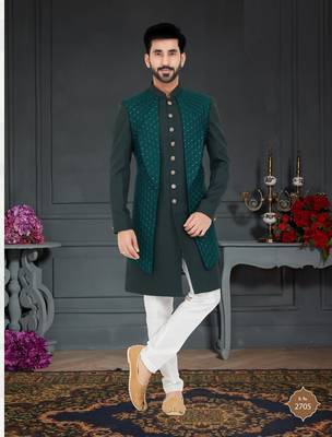 GREN Sequence embroidered Sherwani 1