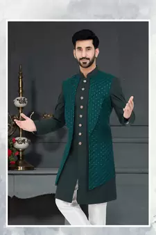 GREN Sequence embroidered Sherwani