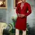 Maroon embroidered art silk kurta-pajama
