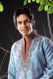 Turquoise embroidered art silk kurta-pajama