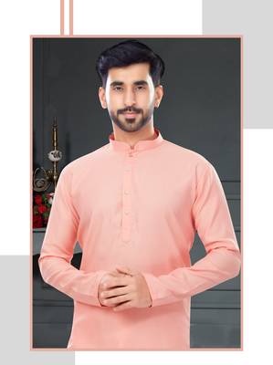 pink printed jaquard kurta-pajama 2