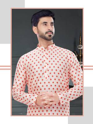 multicolor printed Silk kurta-pajama 2