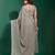Heavy And Glamorous Grey Colour Party Wear Thread And Diamond Work Saree