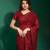 Heavy And Glamorous Maroon Colour Party Wear Thread And Diamond Work Saree