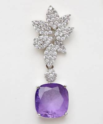 Purple Silver Rhodium Earings 3