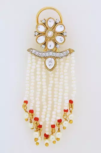 Red Gold Rhodium Earings