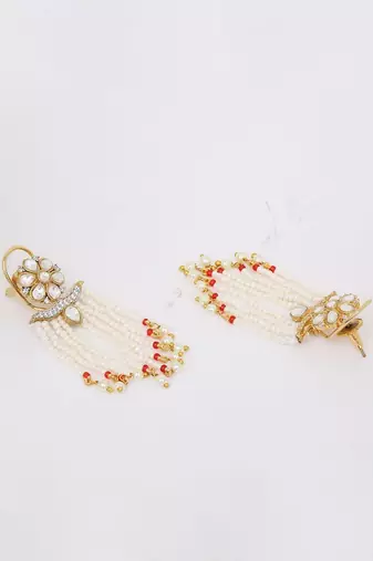 Red Gold Rhodium Earings