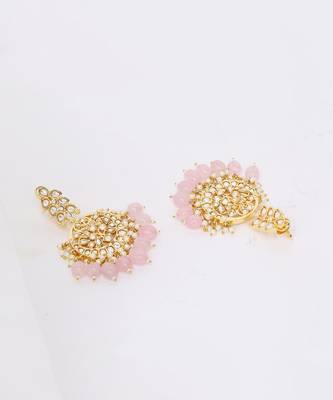 Pink Gold Rhodium Earings 3